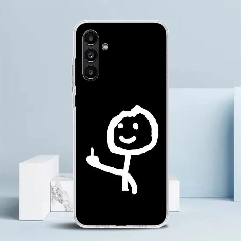 Middle Finger Cover for Samsung Galaxy A17 A37 A57 A16 A26 A36 A56 A15 A14 A55 Phone Case A13 A53 A25 A35 A24 A34 A23 A33 Galaxy