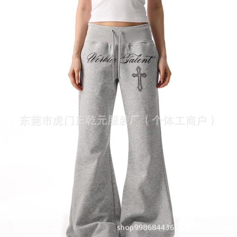 Womens Flared Straight Leg Casual Pants 2026 Comfort Relaxed Wide Trousers