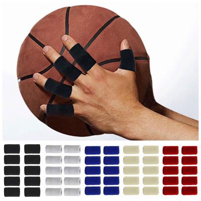 10PCS Sports  Finger Sleeves Joint Guard Stretchen Elastic Finger Tape Finger Cots Tennis Finger Support Basketball