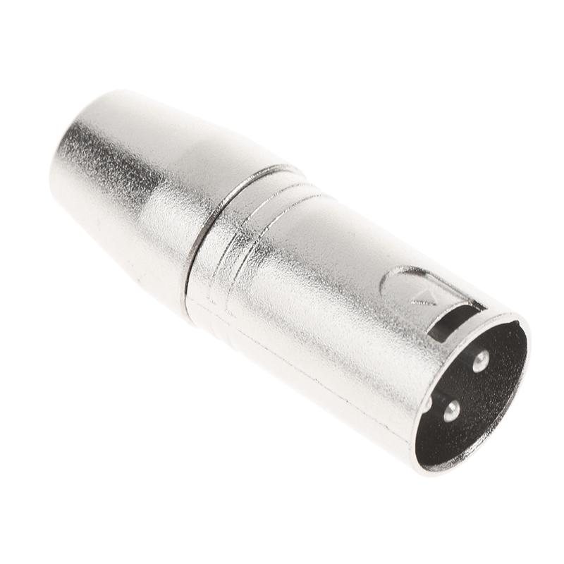 Conector de Áudio Estéreo XLR de 3 Pinos para Fêmea de 3,5 mm Adaptadores de Microfone Acoplador para Mixers Amplificadores Fones de Ouvido Guitarras Efeitos