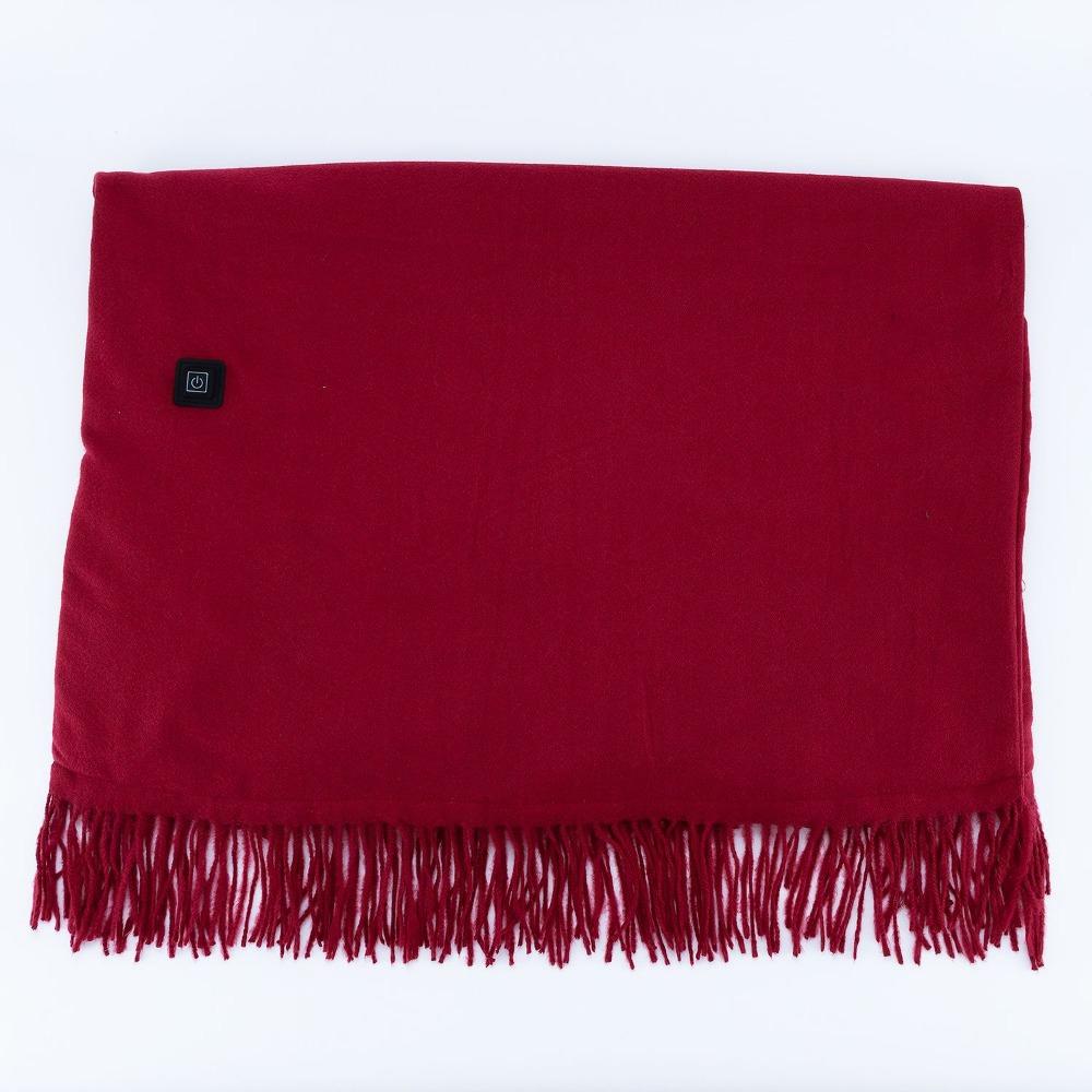 3 Heated Level USB Heating Shawl Portable Thermal Blankets Versatile Long Cape Style Shawl Indoor