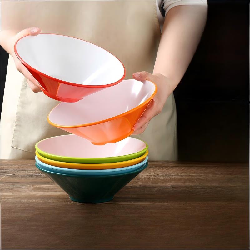 Di Rui En A5 Melamine Two-Tone Commercial Noodle Bowl