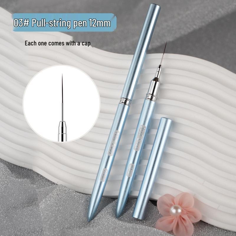 Ultra-Fine French Tip Cross-Stitch & Nail Art Pen - Metallic Cat Eye Flower Outliner