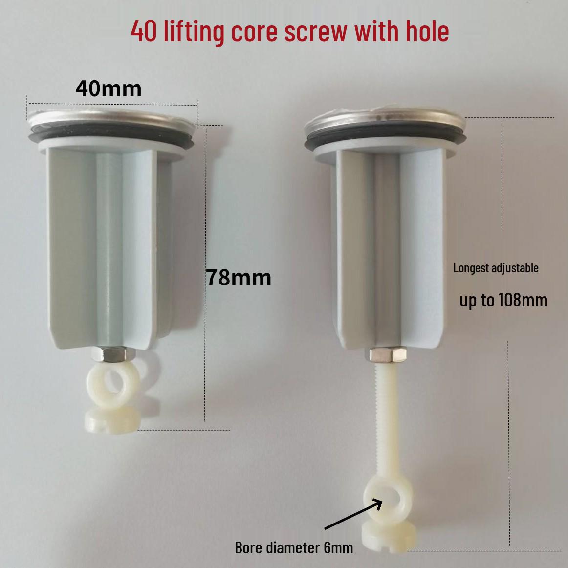 

Ограничитель для раковины с выдвижным краном европейского типа 40 мм с диаметром сердечника 4 см 40 Pull-down Core with Screw Hole