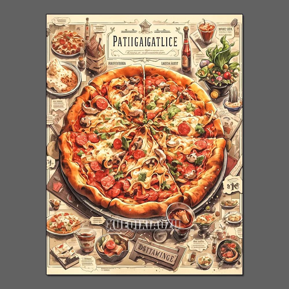 

Хлеб Еда Алмазная Картина Ресторан Кухня Украшения Сделай Сам Полный Стразы Десерт Фигурка Мозаика Набор Для Вышивки Крестом Подарок Round 20x30cm