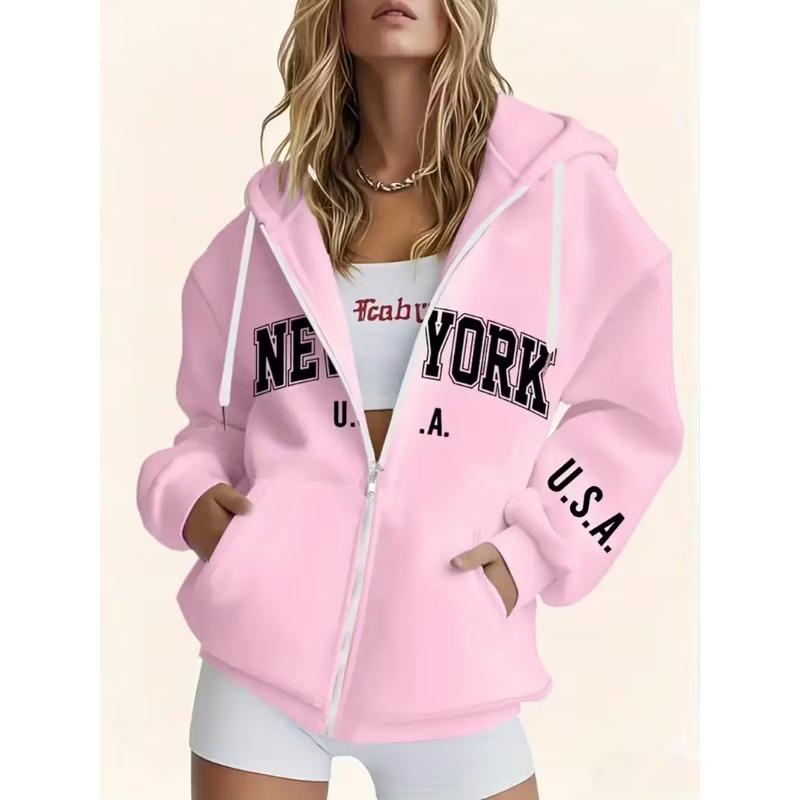 Women's Autumn and Winter Zipper Sweatshirt
