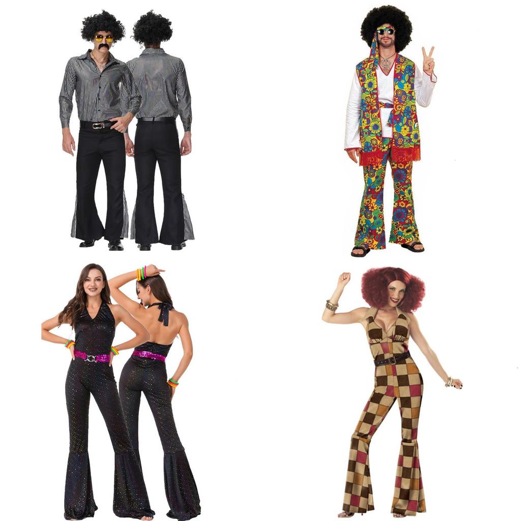 Stylish And Beautiful 70s Disco Costume Set For Adults Get Ready To Shine!