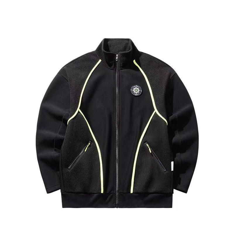 

Anta Outdoor Series Куртка с цветными блоками, на молнии, со стойкой, удобная, дышащая, универсальная, свободного кроя, унисекс, базовый черный 172516710G-1 XL