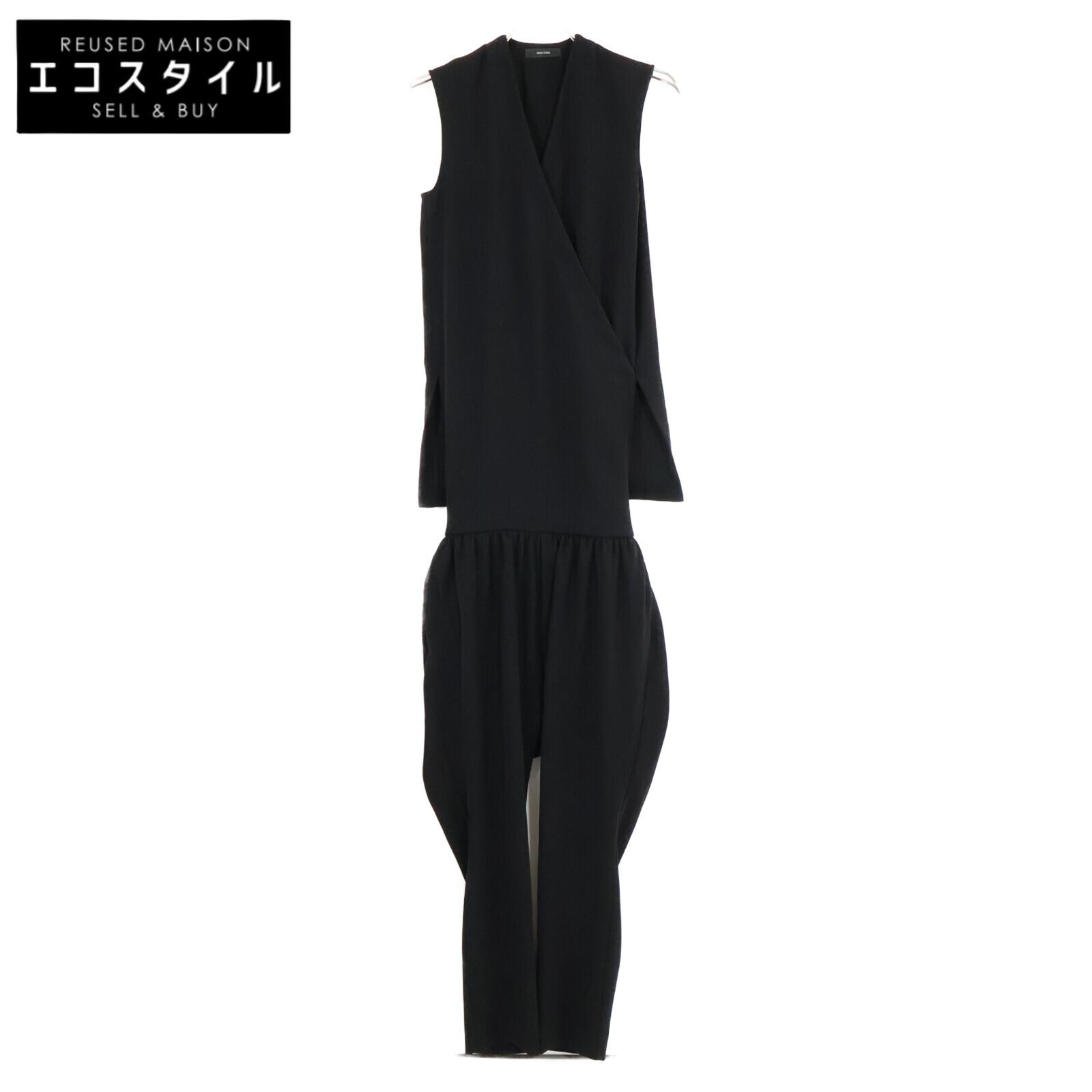 

YOKOCHAN [Good Condition] YCP-421-102 Sleeveless Cache-Coeur Overall All-in-one 36 blackUsed