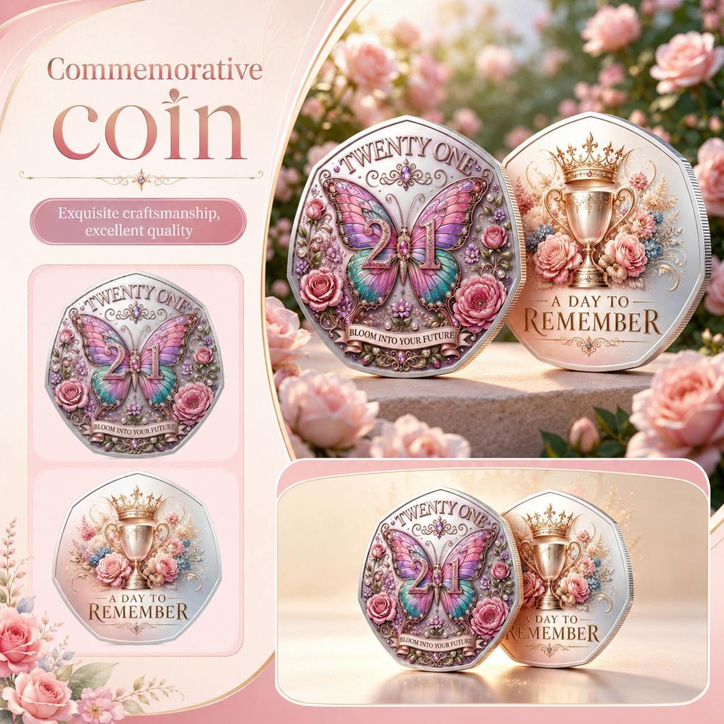 Collectible Birthday Commemorative Challenge Double Sided for Celebration Gift