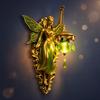 Vintage Fairy-style Resin Angel Wall Lamp Suitable for Decorating Bedrooms or Living Rooms.