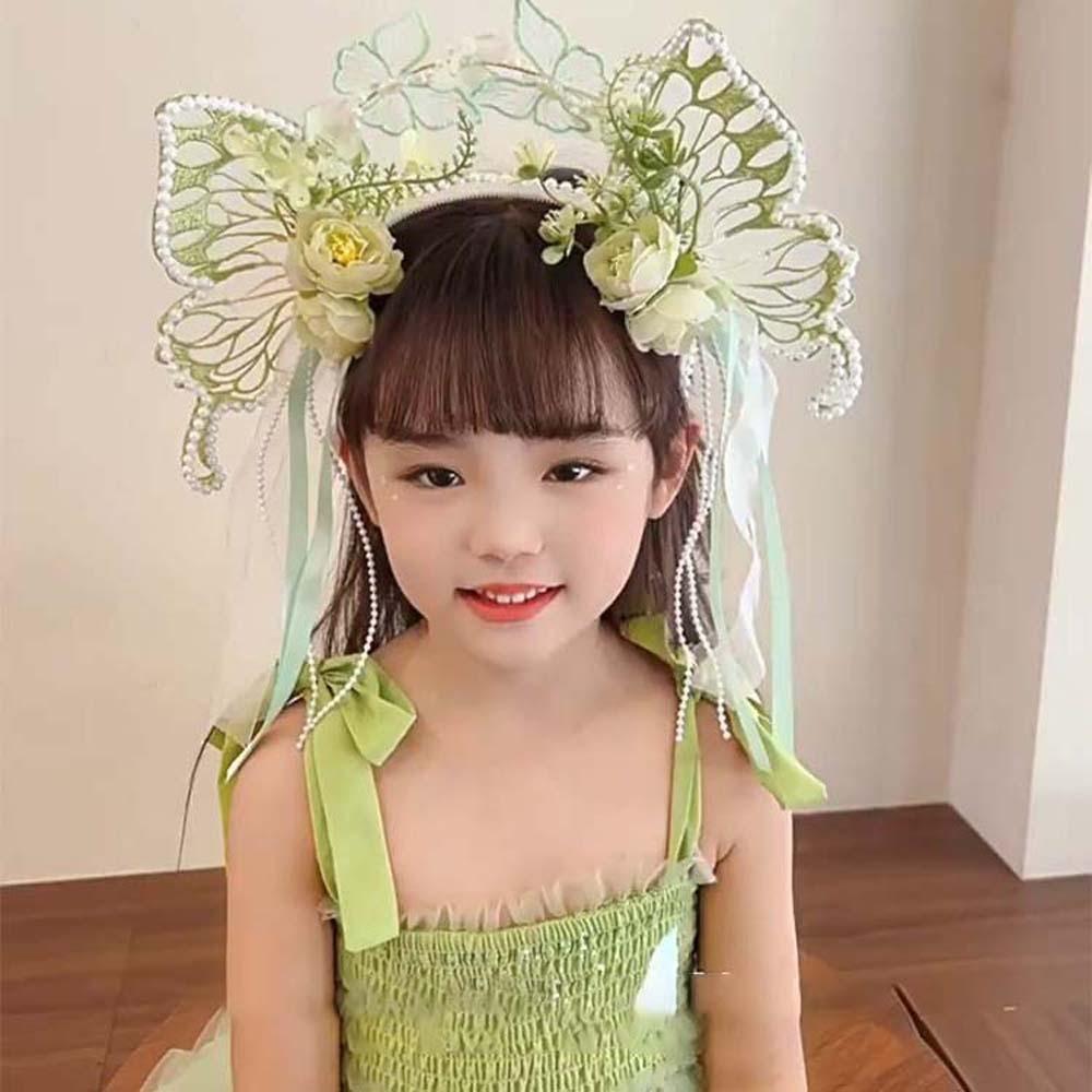 Kawaii Butterfly Fairy Hair Hoop Sweet Elf Ear Headband Princess Headband Flower Headband  Party