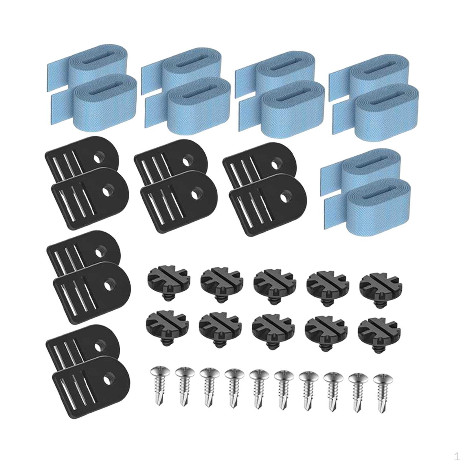 

Комплект ремней и зажимов для покрытия бассейна для крепления солнечного покрытия на надземном бассейне 10pcs set