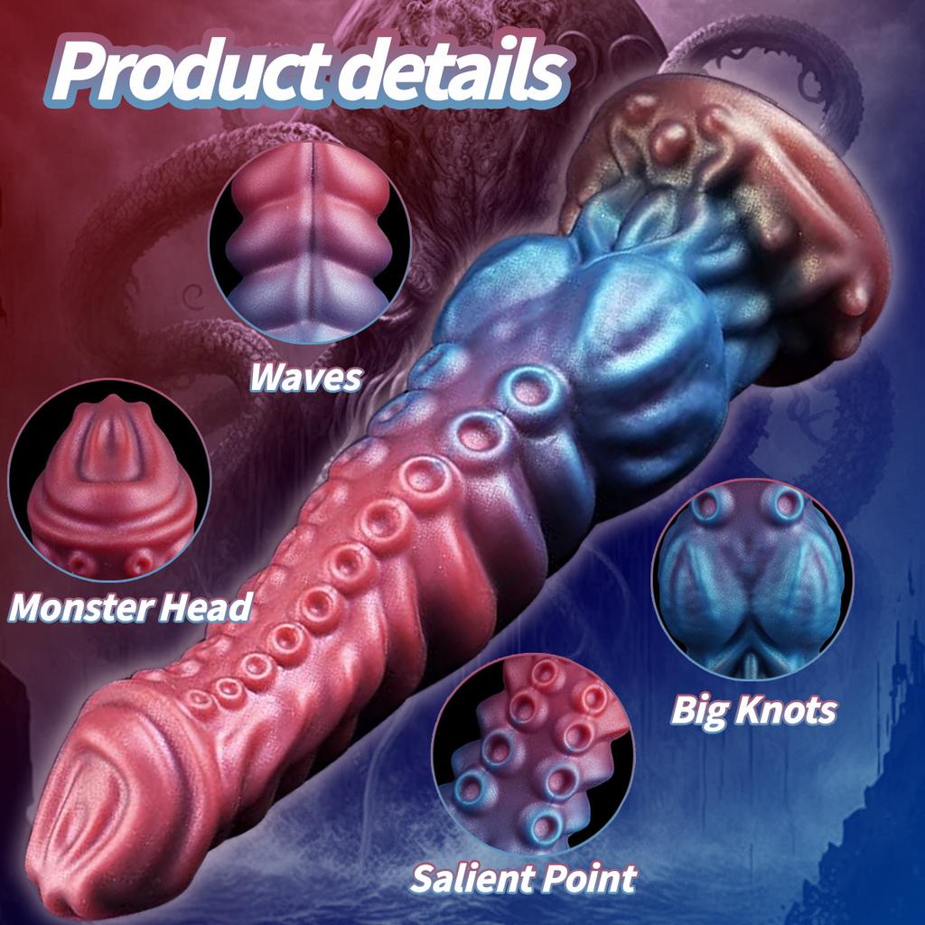 S M L Tentacle Anal Dildo Thick Silicone Monster Dildo With Suction Cup Sex Toys For Women Men