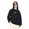 LiNing Sport Fashion Series Logo Print Crew Neck Long Sleeve Sweatshirt Unisex Tops Black AWDT557-5