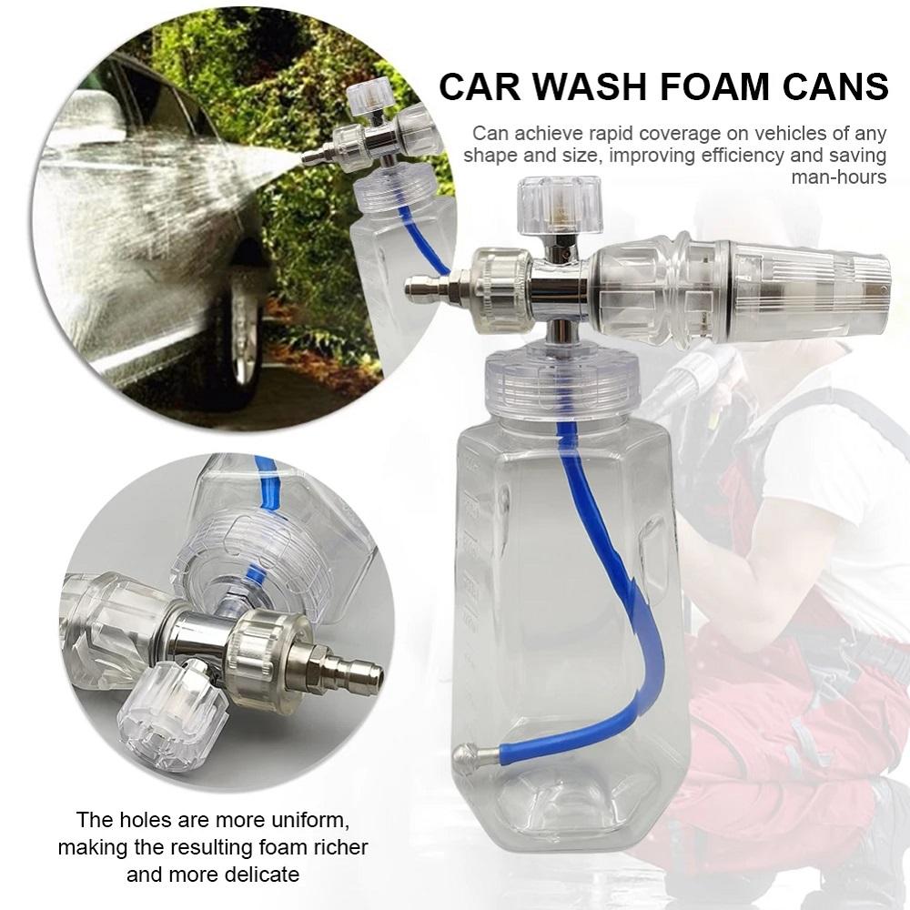Foam Spray Can Adjustable Car Wash Soap Foam Gun 1L High Pressure Car Washer 1/4 Inch Quick Connect for Auto Washing Cleaning