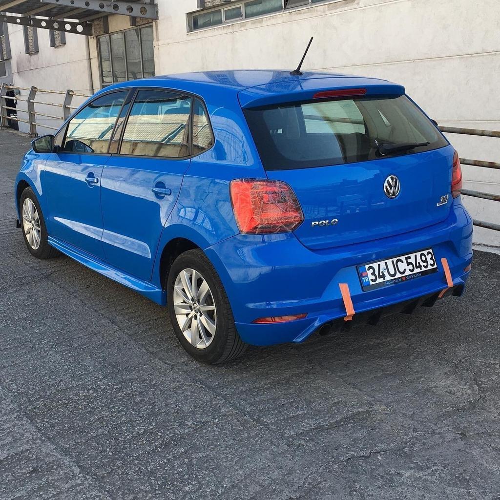 For VW Volkswagen Polo 6R For Side Skirt 2010 To 2017 Aero Style Side Skirt Abs Plastic