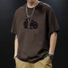 Cotton Short Sleeve T Shirt Black White Fashion All Match Breathable Summer Sport T-shirt Men Top