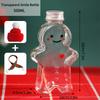 Christmas Milk Tea Cup Cute Gingerbread Man Water Bottle Snowman Tea Juice Jar Candy Plastic Kettle Xmas Navidad  Decoration