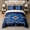 Custom Bedding Set Hamburger SV Pattern, Print Name Text 1 Duvet Cover Plus 2 Pillowcases Home Textile