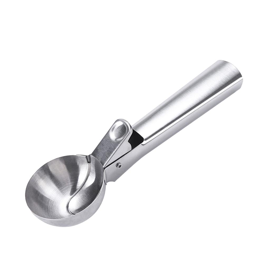 Ice Cream Scoop Stainless Steel Frosted Easy To Clean Thickened Large Caliber Ice Cream Ball