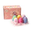 1 Set Bath Toys Dinosaur Egg Set with Sea Salt Ingredients Colorful Bubble Bath Fizzies with Surprise Sea Animal Inside Gentle Bubbles Spa Bath Gift