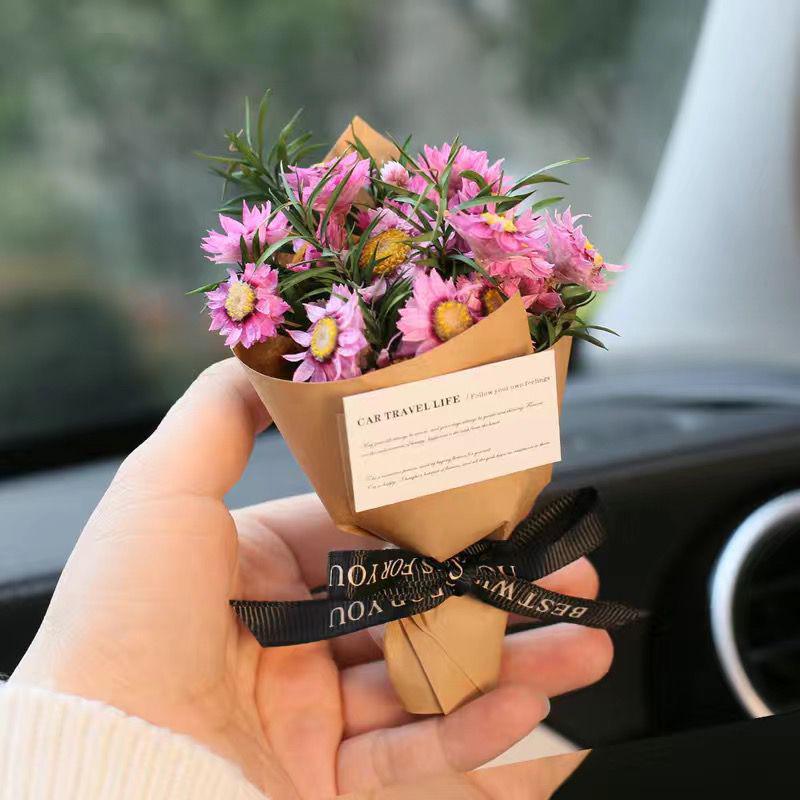 Букет из стабилизированных роз, Аромафигурка для вентиляционного отверстия автомобиля, Подарок