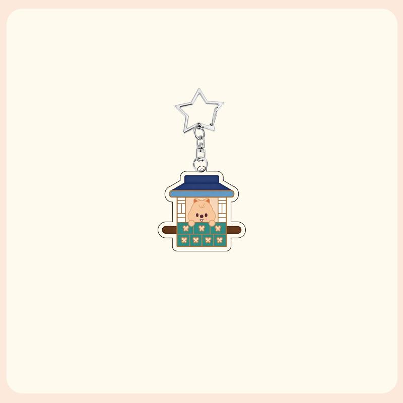 Flash Cartoon Acrylic Keychain Bag Decoration Small Pendant Cute Peripheral SKZOO DO IT Lightweight Carry Portable Mini