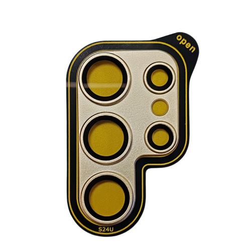 

Полная защита объектива камеры для Samsung Galaxy S24 Ultra S24+ Plus S25 S24ultra матовая крышка объектива + защитное стекло Galaxy S25 Ultra жёлтый