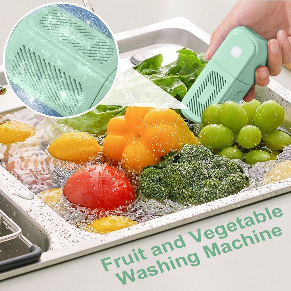 Vegetable Washer Fruit And Vegetable Purifier Cleaner Washer Efficient Portable Device Purification Spinner For Household