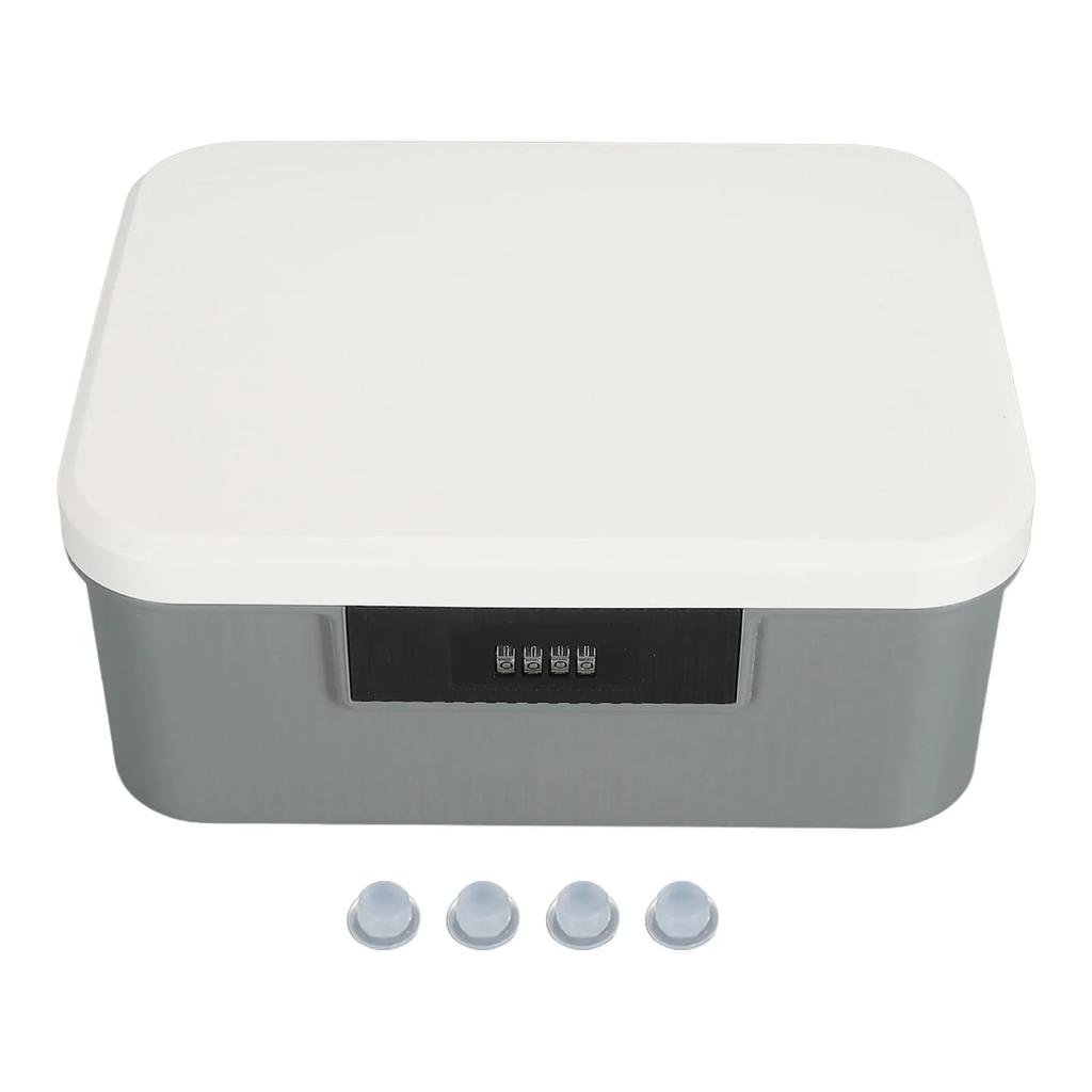 9L Capacity Lockable Storage Trunk Lockable Storage Trunk for Files Document Organizer Double Layer Password Storage Locking Box