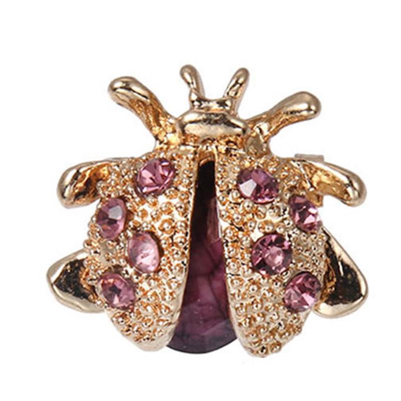 Cartoon Insect Brooch For Women And Men With Sparkling Alloy Finish Spring