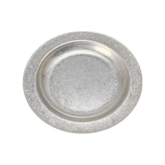 Stainless Steel Round Retro Plate for Steak Dessert Dish BBQ Straight Edge S