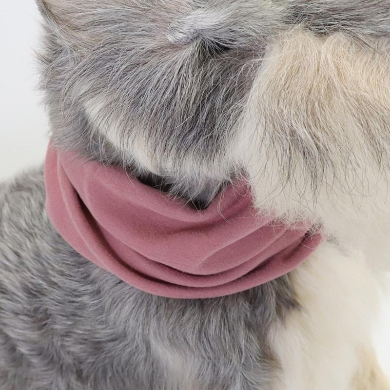 Dog Ears Cover Neck Warmer Hearing Protections for Pets Ear Wraps for Grooming Bathing Blowing Drying