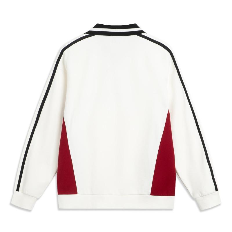 Li Ning Sports Lifestyle Series Loose Fit Couple Sweatshirt Unisex Sweatshirt AWDVC89-1