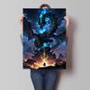 Classic Anime Character Pictures Pokemon Arceus Canvas Painting Wall Art Poster Home Children's Bedroom Decor Friends Gifts