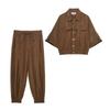 TAOP&ZA Spring/Summer Women's Casual Lapel Shirt & Tapered Pants Set