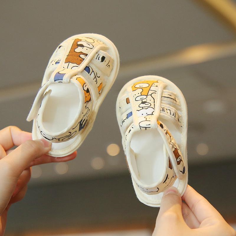 

Дышащие летние детские сандалии для ходьбы с мягкой подошвой, предотвращающей падения, для улицы 11cm for 0-4 months