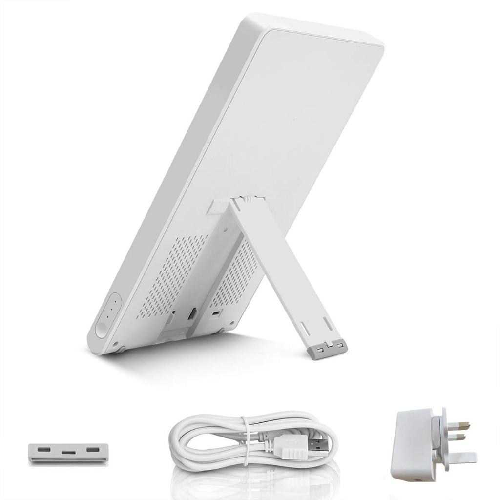 Blue Light Energy Lamp, Dimmable Phototherapy Lamp, LED Blue Light, Touch Timer, 100% UV-Free, Touch Dimmable, Prevents Drowsiness During the Workday