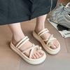 Fashion Women's Sandals Platform Ladies Shoes Black Daily Summer 2025 Comfortable Shoe Comfort on Offer Footwear Wholesale Korea Sandal