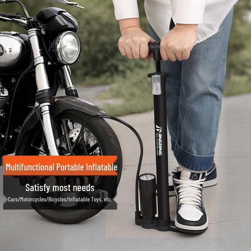 Universelle Tragbare Hochdruck-Fußpumpe für Fahrräder, Autos, Motorräder und Basketbälle