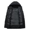 Mid-length Down Jacket for Men Simple Large-sized Cotton-padded Jacket for Men Casual Versatile and Warm Cotton-padded Jacket for Winter