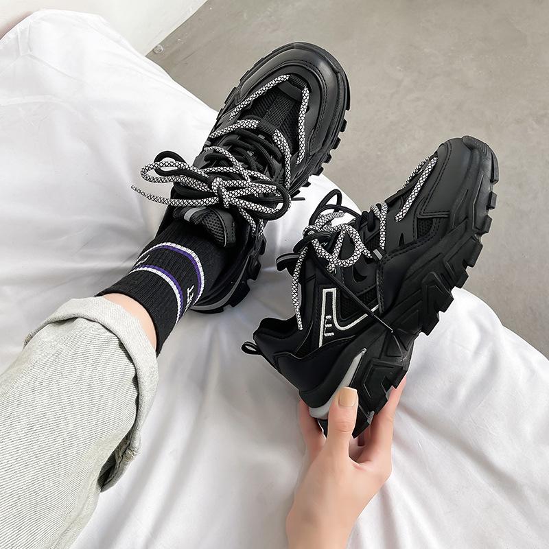 

Dad shoes girl 2021 autumn and winter new Korean version of students casual fashion versatile breathable lightweight sports running shoes tide 35