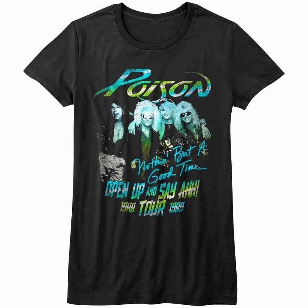 Poison Open Up & Say Ahh Tour 1988 Women s T Shirt XXXL