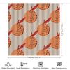 Modern Bathroom Decor: Peach Fruit Print Shower Curtain For Home Bathing Room