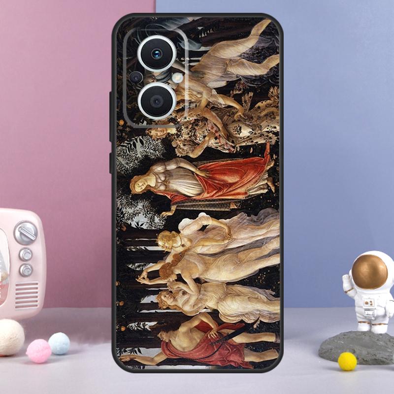 Renaissance art Painting Funda For OPPO Reno 8 Lite 11F 12F 13F 14F 10 11 12 13 14 Pro OPPO Find X9 X5 X6 X8 Pro Case