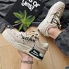Fashion Sneakers Mens Shoes Designer Men Casual Shoes Trend Two-tone Lace Up Platform Student Shoes Male Vulcanized Zapatillas De Hombre