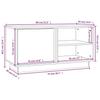 TV Cabinet White 80x35x40.5 cm Solid Pine Wood