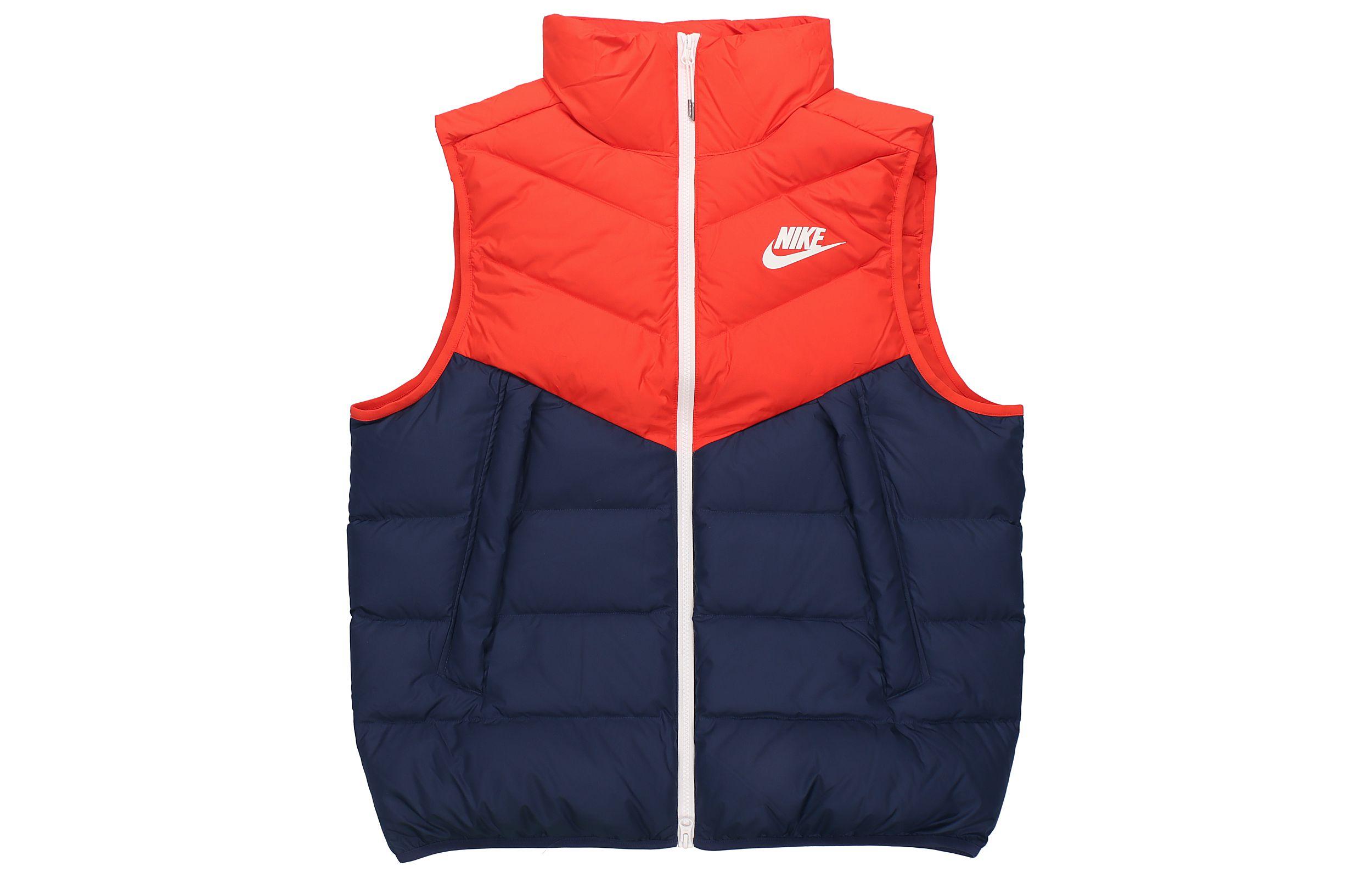 Nike Down Vests Men s Pepper Red Stand Collar Moderate Other CV8975-673 S