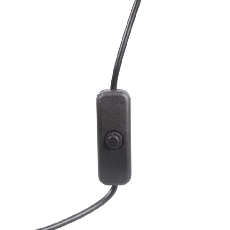 2 Pin Bare Wire USB Power Cord 22AWG Tinned Tip with Switches 5V/1A Support Cable Power Line Plastic Texture for Repair